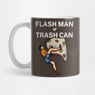 Flash man or trash can Mug